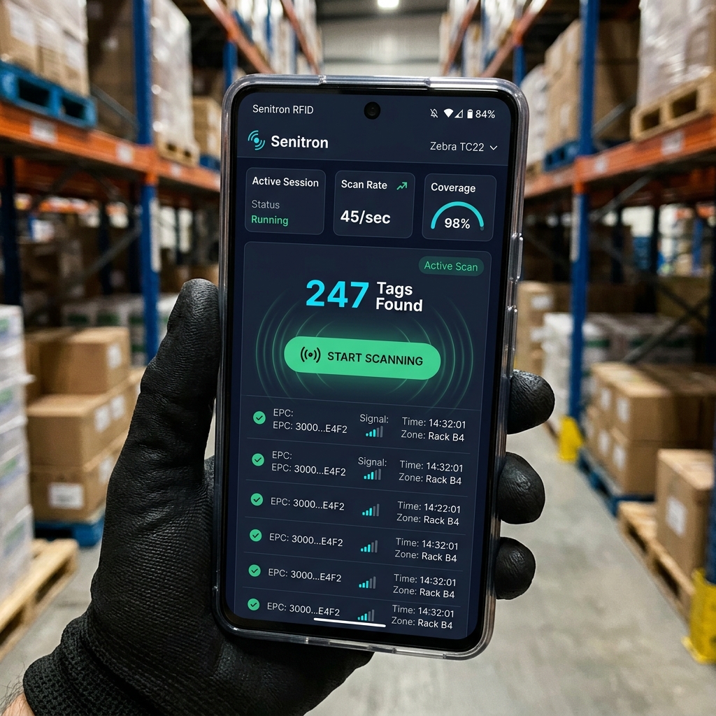 Senitron RFID Scanner App